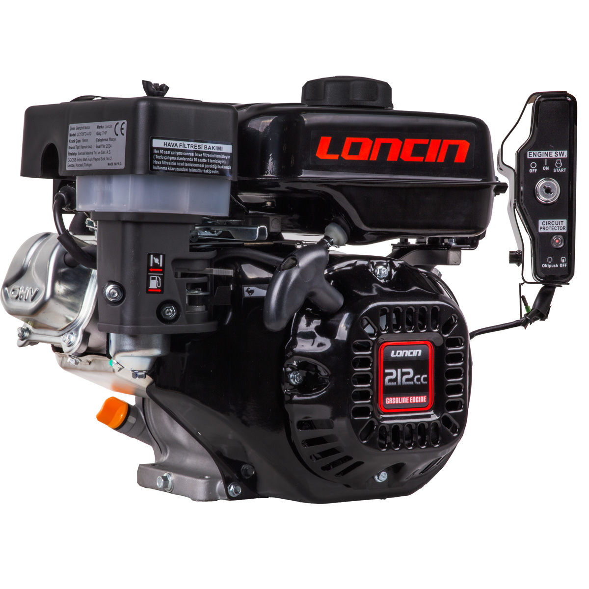202085 LC170FD-A10 EUR5 BENZİNLİ MOTOR 7HP ÇAPA TİP Ø19mm