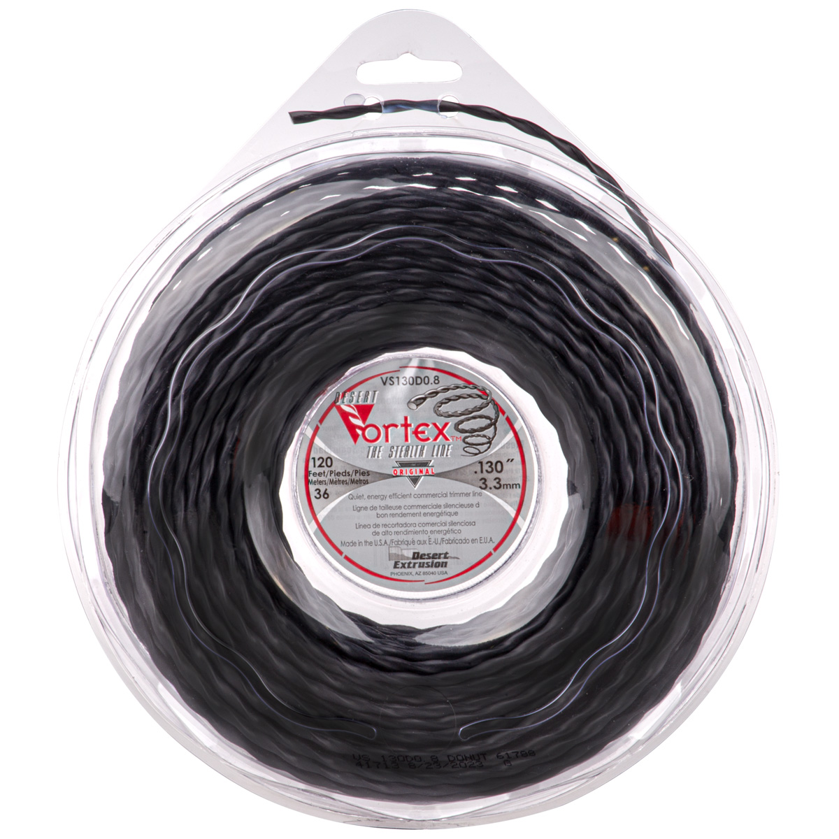 200789 MİSİNA 3.3mm 36m SİYAH BURGULU VORTEX