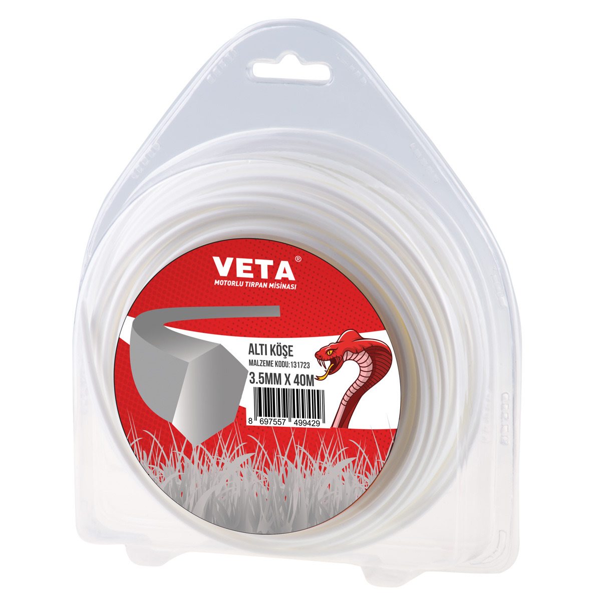 131723 MİSİNA PRO 3.5mm 40m BEYAZ 6 KÖŞE