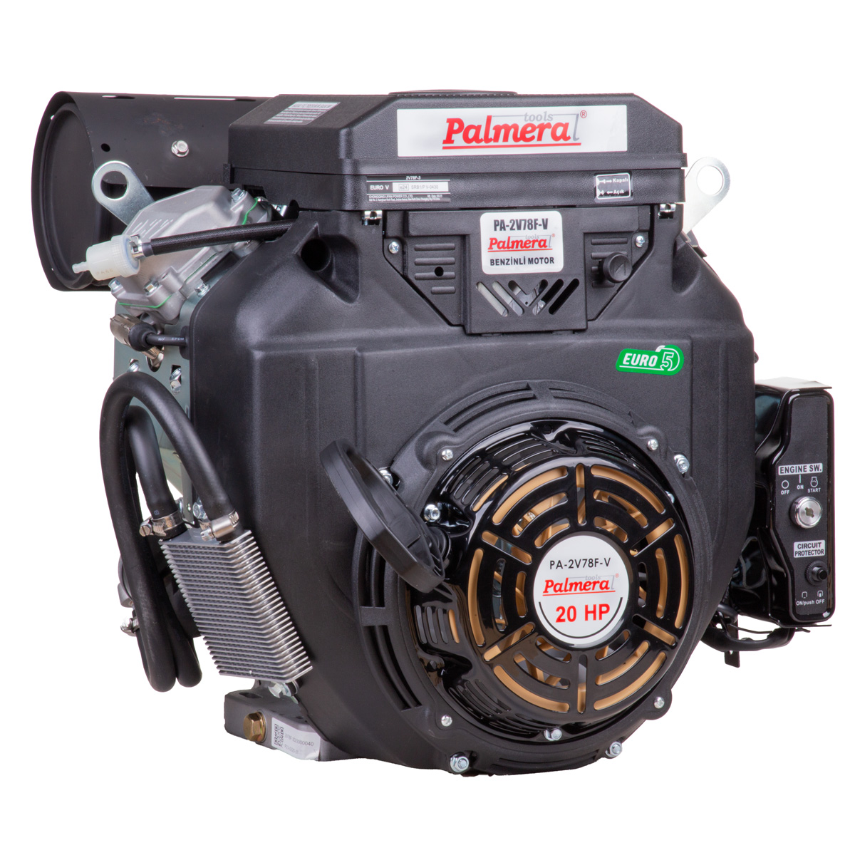 200124 PA-2V78F-V BENZİNLİ MOTOR 20HP EUR5 KONİKTİP 688CC