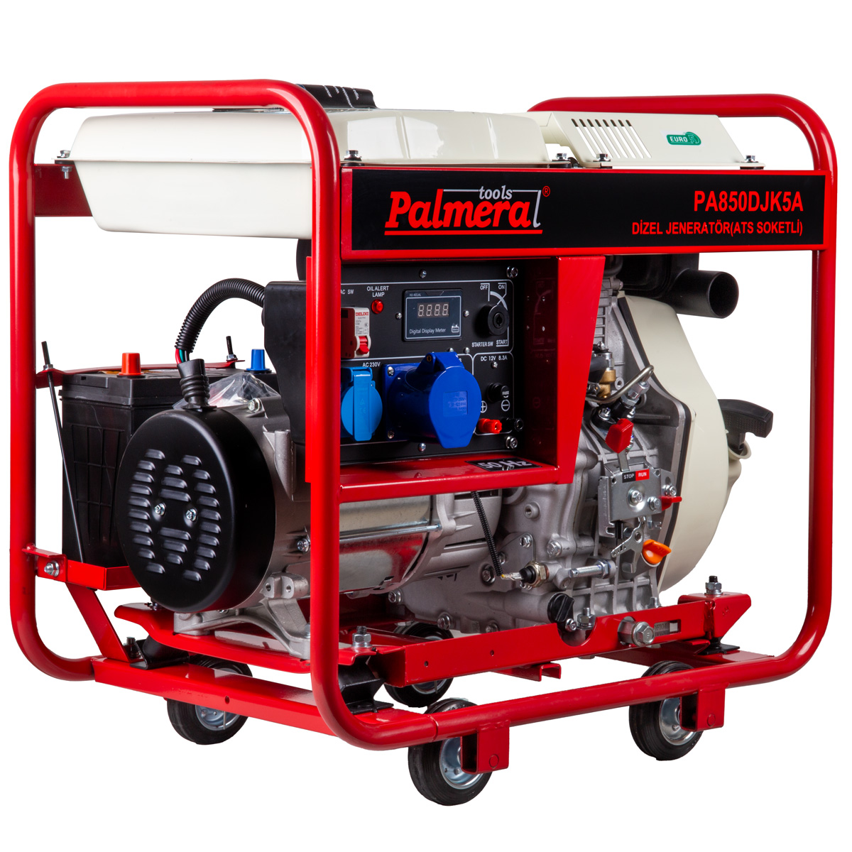 203180 PA850DJK5A EUR5 JENERATÖR 6,9 kVA DİZEL MARŞLI ATS