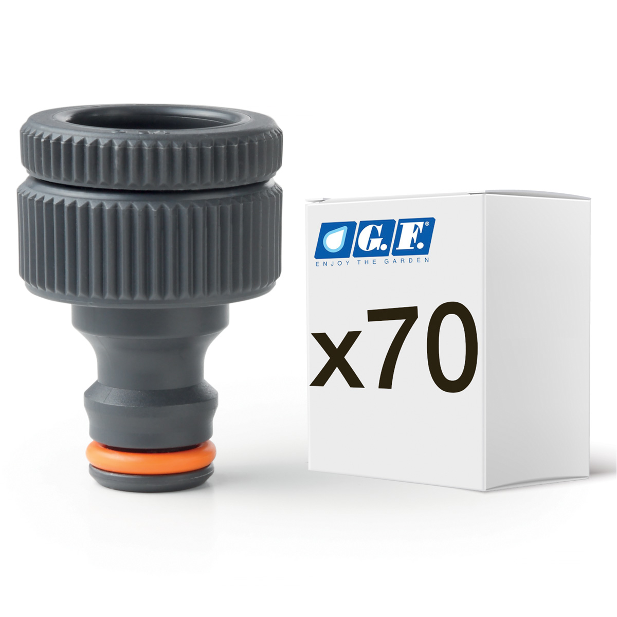 204539 MUSLUK BAĞLANTISI 1/2"-3/4" ADAPTÖRLÜ (70 Lİ)
