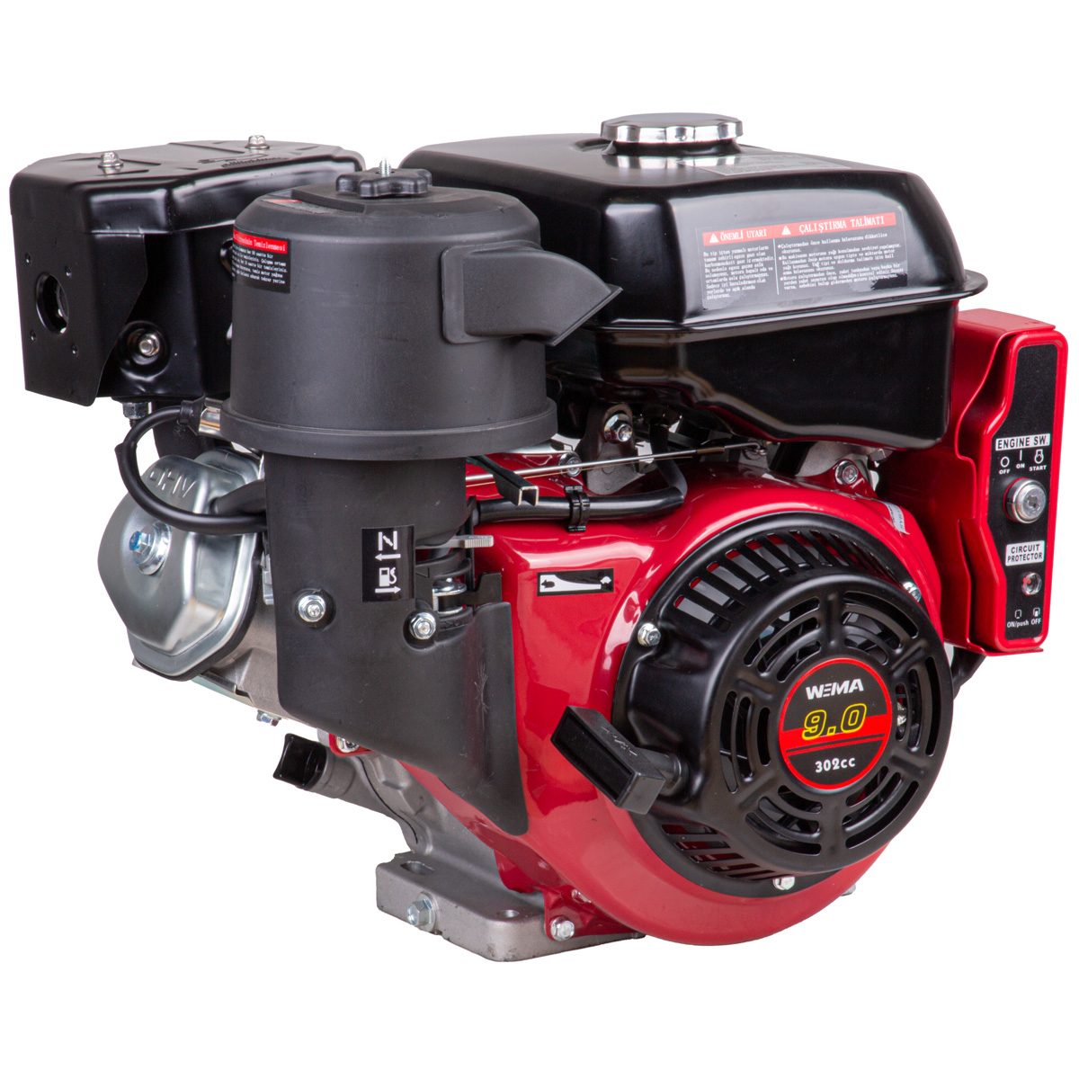 112766 WM300FE-Q BENZİNLİ MOTOR 9HP EUR5 KAMALI TİP MARŞ.